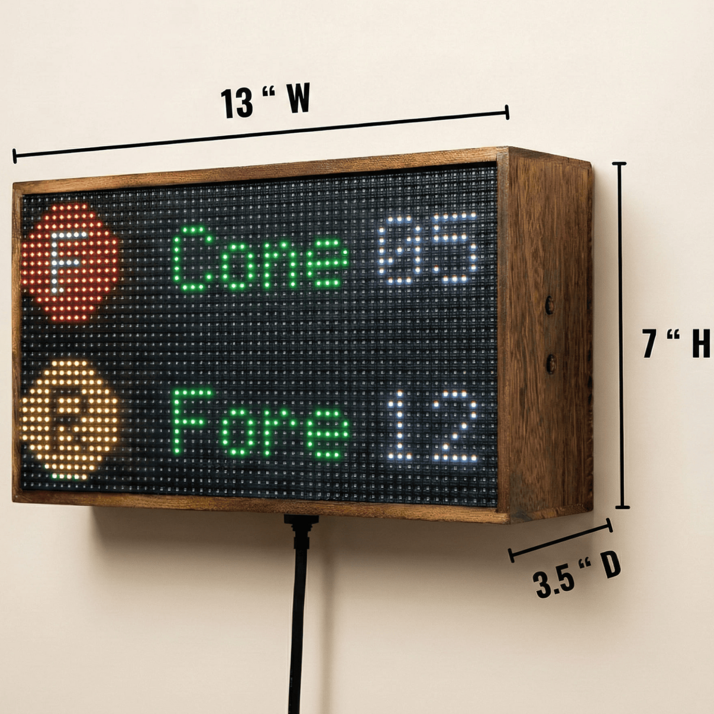 NYC Subway Countdown Clock, WiFi LED Display, Real-Time MTA Arrival Times