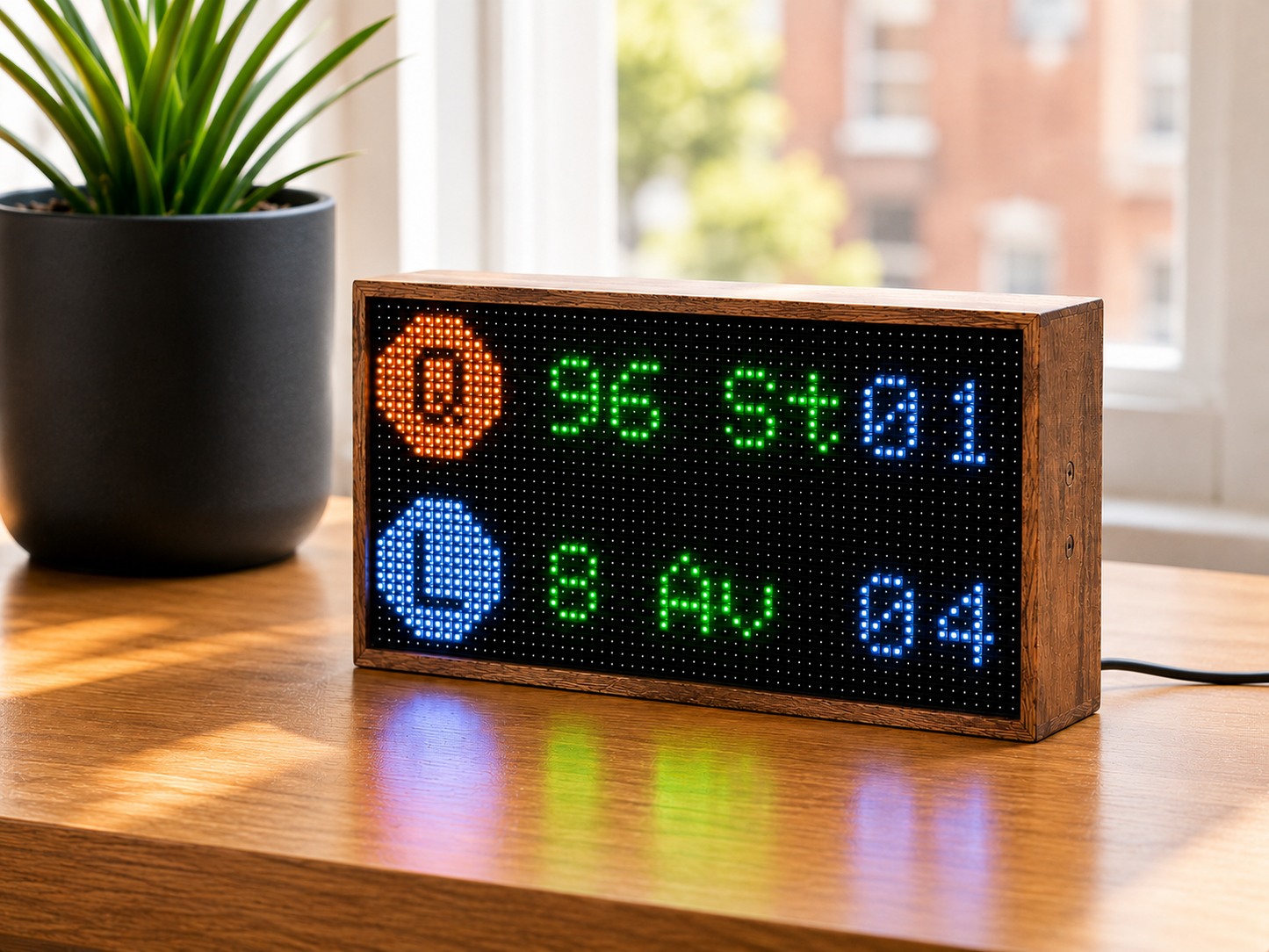 NYC Subway Countdown Clock, WiFi LED Display, Real-Time MTA Arrival Times